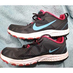 Nike Womens Wild Trail 643074-001 Black Pink Running Shoes Sneakers Size 10